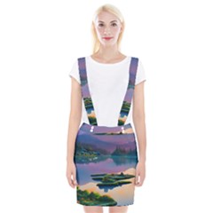 Astonishing Lake View Braces Suspender Skirt by GardenOfOphir