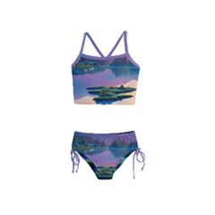 Astonishing Lake View Girls  Tankini Swimsuit by GardenOfOphir