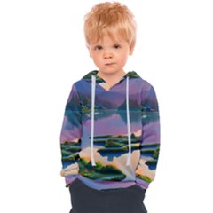 Astonishing Lake View Kids  Overhead Hoodie by GardenOfOphir