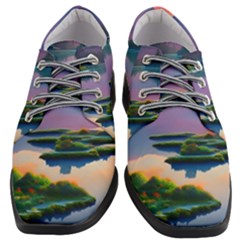 Astonishing Lake View Women Heeled Oxford Shoes by GardenOfOphir