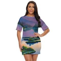 Astonishing Lake View Just Threw It On Dress by GardenOfOphir