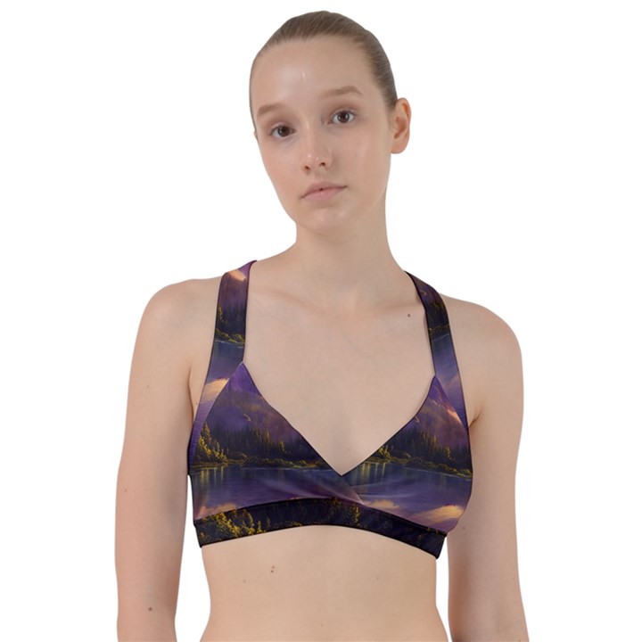 Colored Hues Sunset Sweetheart Sports Bra