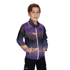 Colored Hues Sunset Kids  Windbreaker by GardenOfOphir