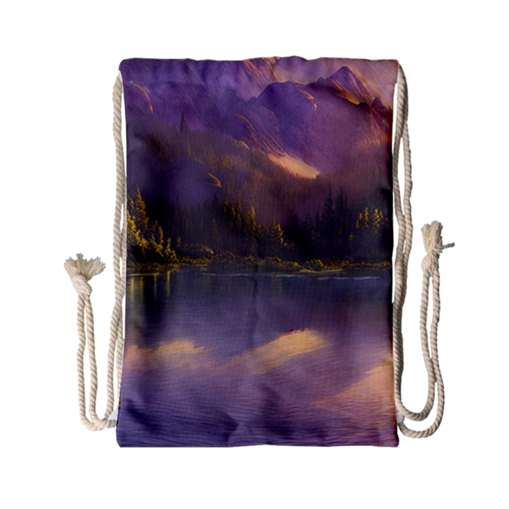 Colored Hues Sunset Drawstring Bag (Small)