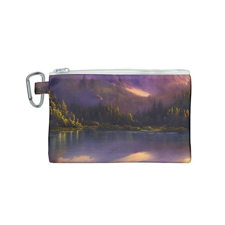 Colored Hues Sunset Canvas Cosmetic Bag (Small)