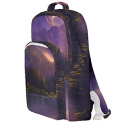 Colored Hues Sunset Double Compartment Backpack by GardenOfOphir