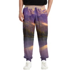 Colored Hues Sunset Men s Elastic Waist Pants by GardenOfOphir