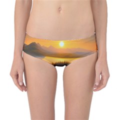 Distant Sunset Classic Bikini Bottoms by GardenOfOphir