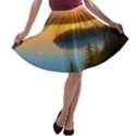 Distant Sunset A-line Skater Skirt View1