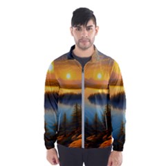 Distant Sunset Men s Windbreaker by GardenOfOphir