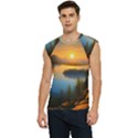 Distant Sunset Men s Raglan Cap Sleeve Tee View1