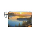 Distant Sunset Canvas Cosmetic Bag (Small) View1