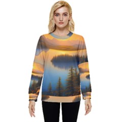 Distant Sunset Hidden Pocket Sweatshirt by GardenOfOphir