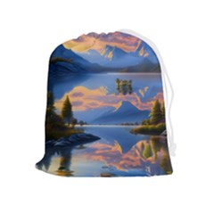 Beautiful Sunset Drawstring Pouch (xl) by GardenOfOphir