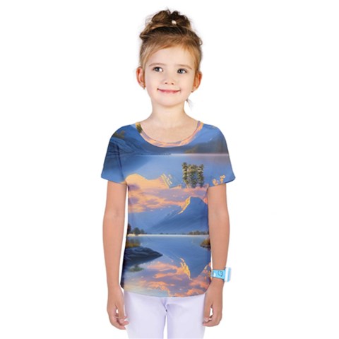 Beautiful Sunset Kids  One Piece Tee by GardenOfOphir