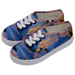 Beautiful Sunset Kids  Classic Low Top Sneakers by GardenOfOphir