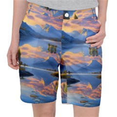 Beautiful Sunset Pocket Shorts by GardenOfOphir