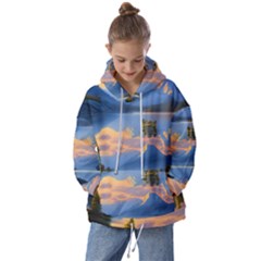 Beautiful Sunset Kids  Oversized Hoodie by GardenOfOphir