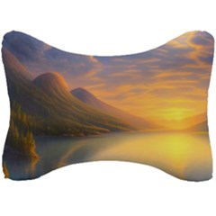 Benevolent Sunset Seat Head Rest Cushion by GardenOfOphir