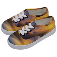 Benevolent Sunset Kids  Classic Low Top Sneakers by GardenOfOphir