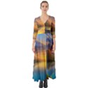 Benevolent Sunset Button Up Boho Maxi Dress View1