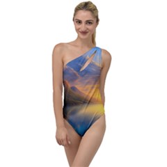 Benevolent Sunset To One Side Swimsuit by GardenOfOphir