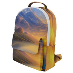 Benevolent Sunset Flap Pocket Backpack (small) by GardenOfOphir