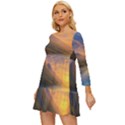 Benevolent Sunset Long Sleeve Babydoll Dress View2