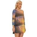 Benevolent Sunset Long Sleeve Babydoll Dress View3