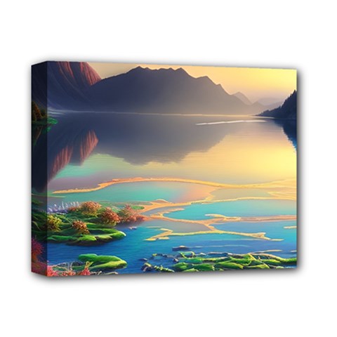 Breathtaking Sunset Deluxe Canvas 14  X 11  (stretched) by GardenOfOphir