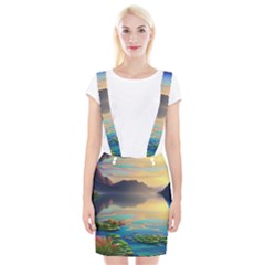 Breathtaking Sunset Braces Suspender Skirt by GardenOfOphir