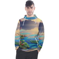 Breathtaking Sunset Men s Pullover Hoodie by GardenOfOphir