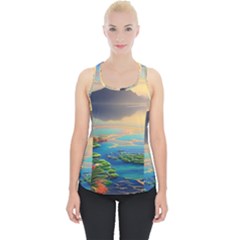 Breathtaking Sunset Piece Up Tank Top by GardenOfOphir