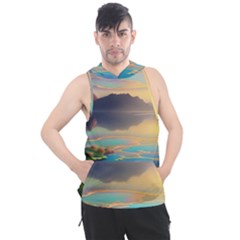 Breathtaking Sunset Men s Sleeveless Hoodie by GardenOfOphir