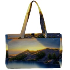 Crimson Sunset Canvas Work Bag by GardenOfOphir