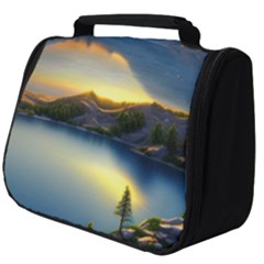 Crimson Sunset Full Print Travel Pouch (big) by GardenOfOphir