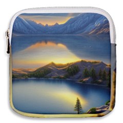 Crimson Sunset Mini Square Pouch by GardenOfOphir