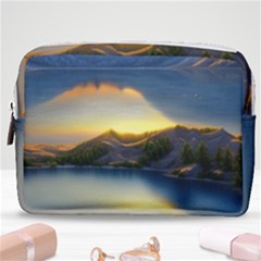 Crimson Sunset Make Up Pouch (medium) by GardenOfOphir