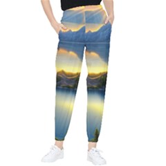 Crimson Sunset Tapered Pants by GardenOfOphir