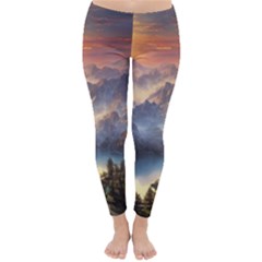 Dusty Sunset Classic Winter Leggings by GardenOfOphir