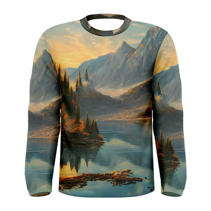 Dazzling Sunset Men s Long Sleeve Tee