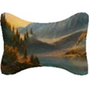 Dazzling Sunset Seat Head Rest Cushion View1