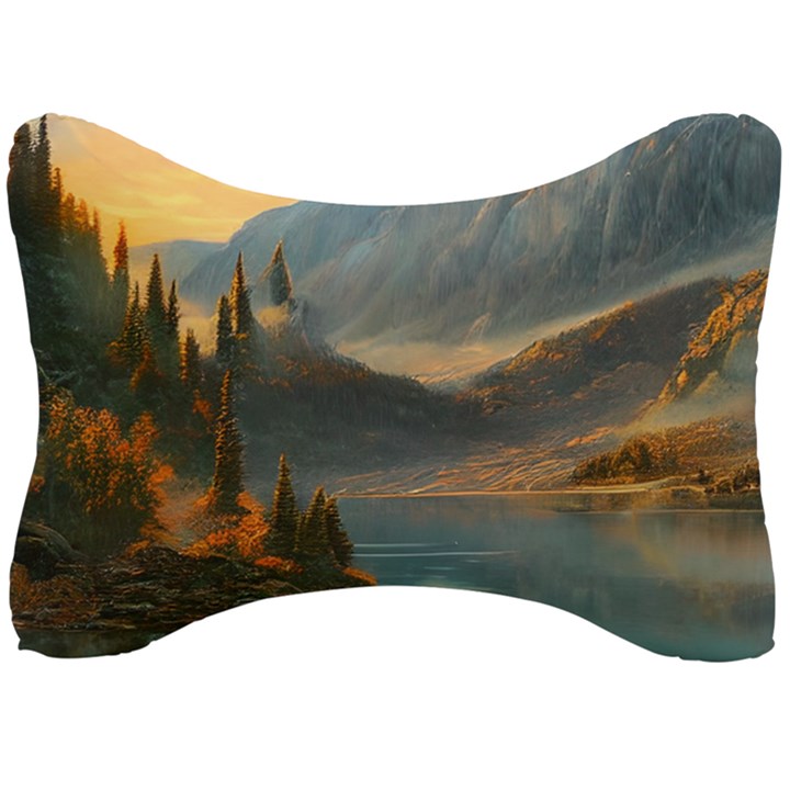 Dazzling Sunset Seat Head Rest Cushion