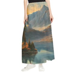 Dazzling Sunset Maxi Chiffon Skirt