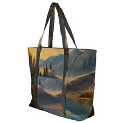 Dazzling Sunset Zip Up Canvas Bag by GardenOfOphir