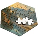 Dazzling Sunset Wooden Puzzle Hexagon View2