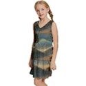 Dazzling Sunset Kids  Sleeveless Tiered Mini Dress View2