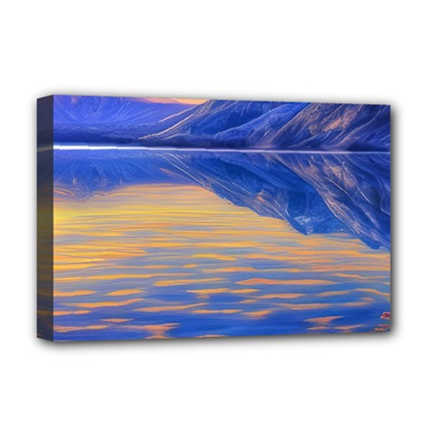 Dramatic Sunset Deluxe Canvas 18  X 12  (stretched) by GardenOfOphir