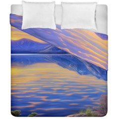 Dramatic Sunset Duvet Cover Double Side (california King Size) by GardenOfOphir