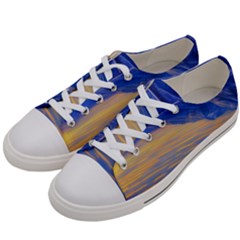 Dramatic Sunset Men s Low Top Canvas Sneakers by GardenOfOphir